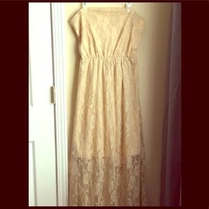 ❗New Item❗ Sheer Floral Tube Dress